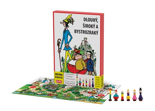 Dlouhý, Široký a Bystrozraký - dřevěné figurky