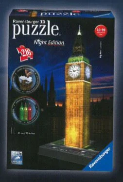 Puzzle Big Ben - Noční edice - 3D 216d