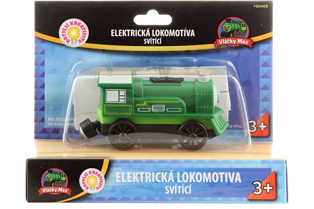 MAX Elektrická lokomotiva zelená