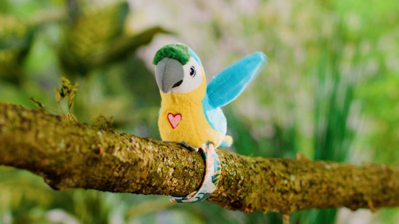 Happy Yappers Papoušek - modro žlutý