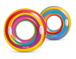 Nafukovací kruh s úchyty DUHA
