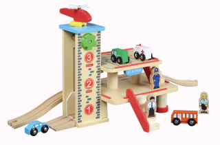 Nádraží s garaží a výtahem