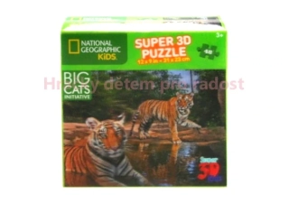 Puzzle 3D National Geographic 48 dílků TYGŘI